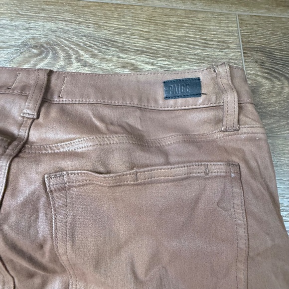 Paige Claudine in Cognac Luxe Coating, Size 31, Fall, Winter, Holiday Flare Jean - Picture 16 of 16